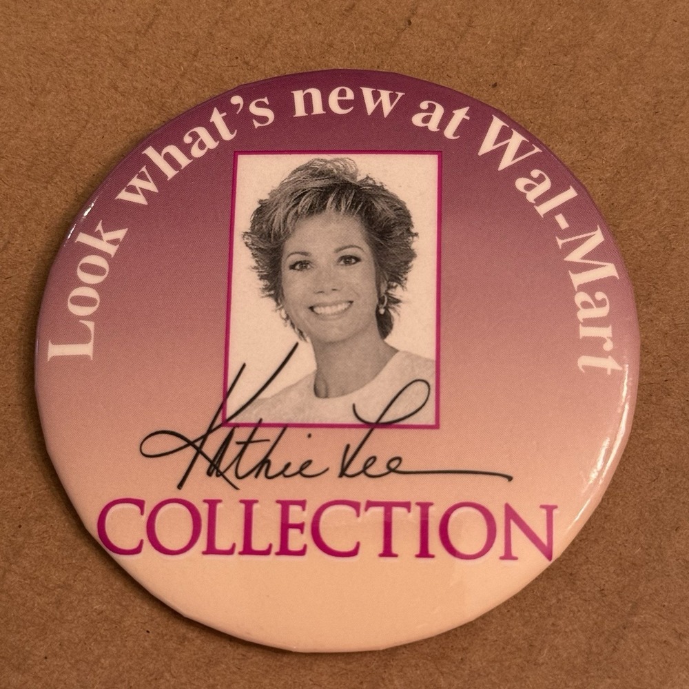 Kathie Lee Gifford Collection Walmart Vintage Pinback Button Pin Round Circle